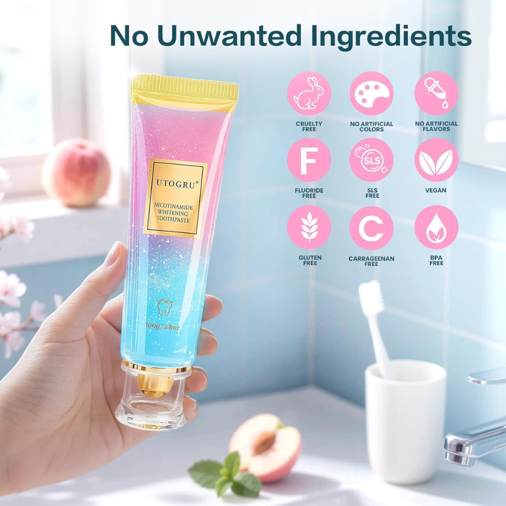 UTOGRU" Niacinamide أفضل معجون أسنان سنة 2025 - Image 1